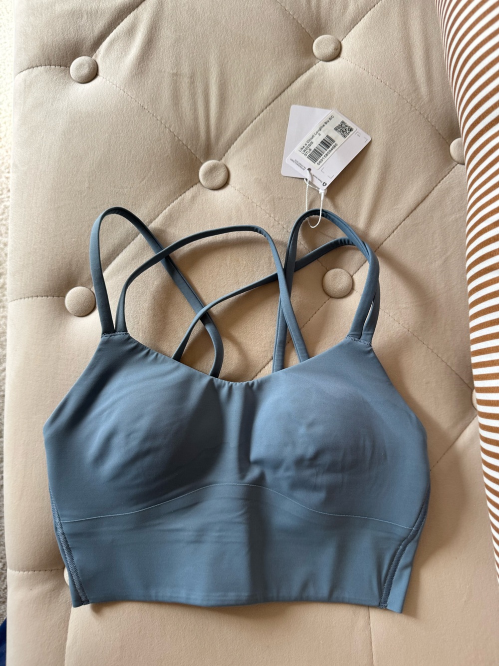 lululemon athletica Strappy Bralette in Steel Blue